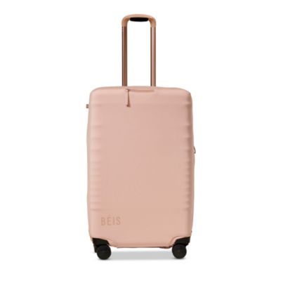 The Medium Check In Luggage Cover in Atlas Pink