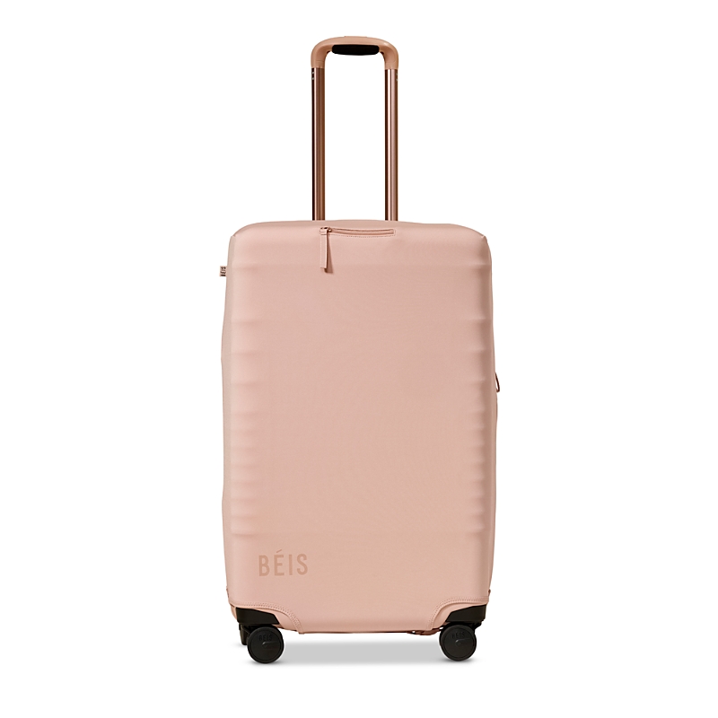 BEIS The Medium Check In Luggage Cover in Atlas Pink
