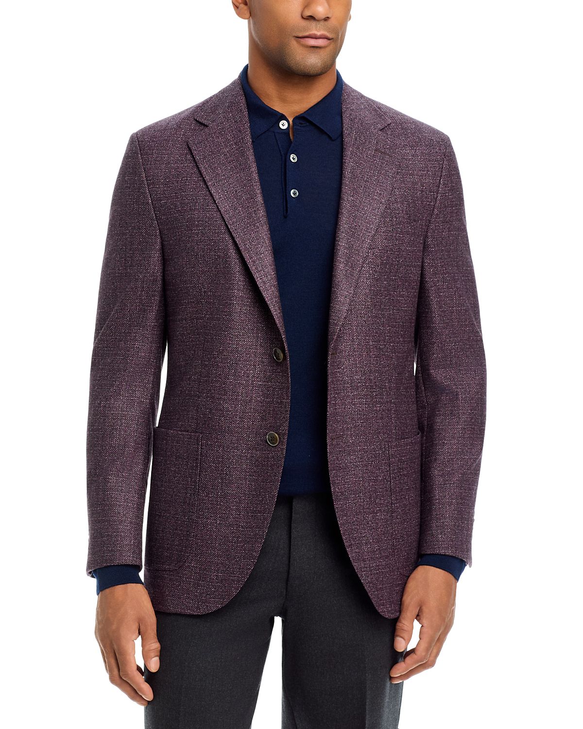 Peter Millar Tailored Fit Hyperlight Melange Textured Solid Sport Coat