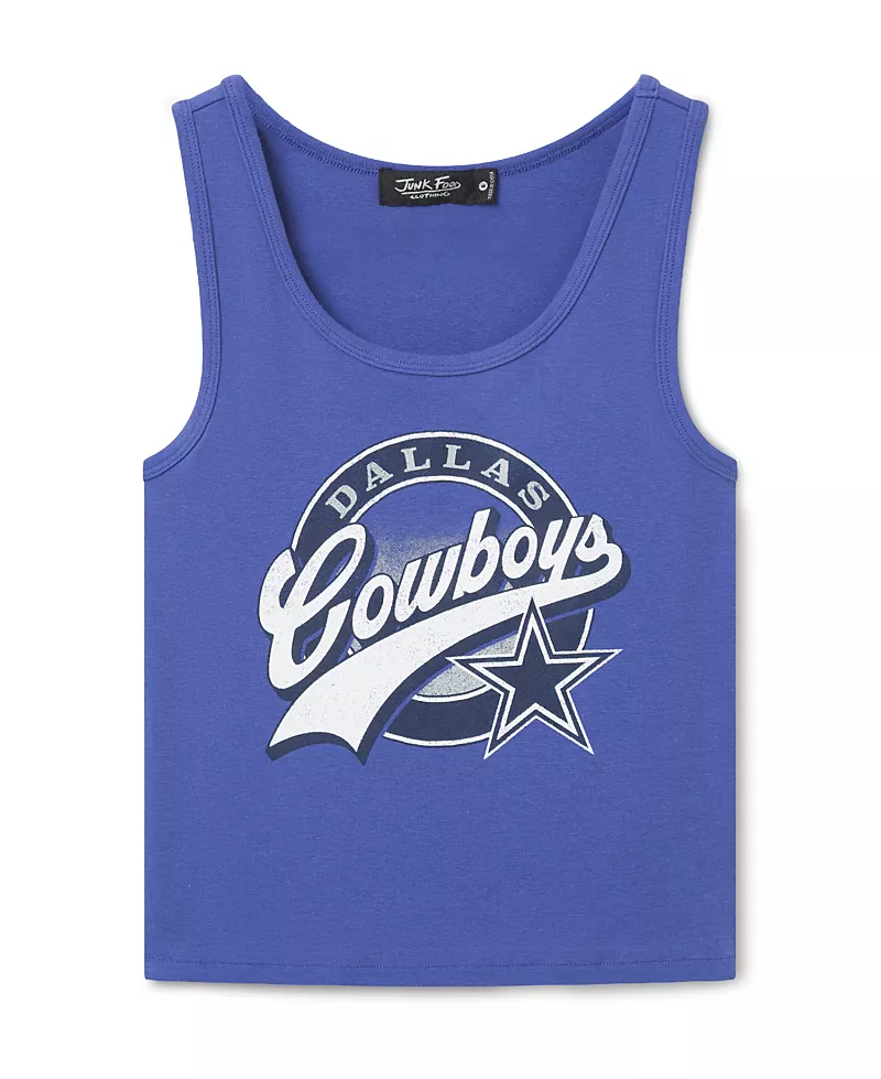 Junk Food Clothing Women's Dallas Cowboys Cropped Tank
