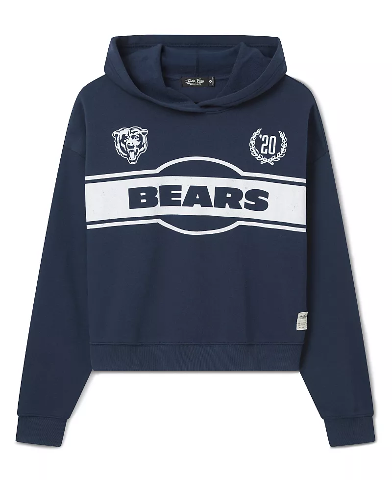 Junk Food Clothing Women's Chicago Bears Oversized Crop Hoodie