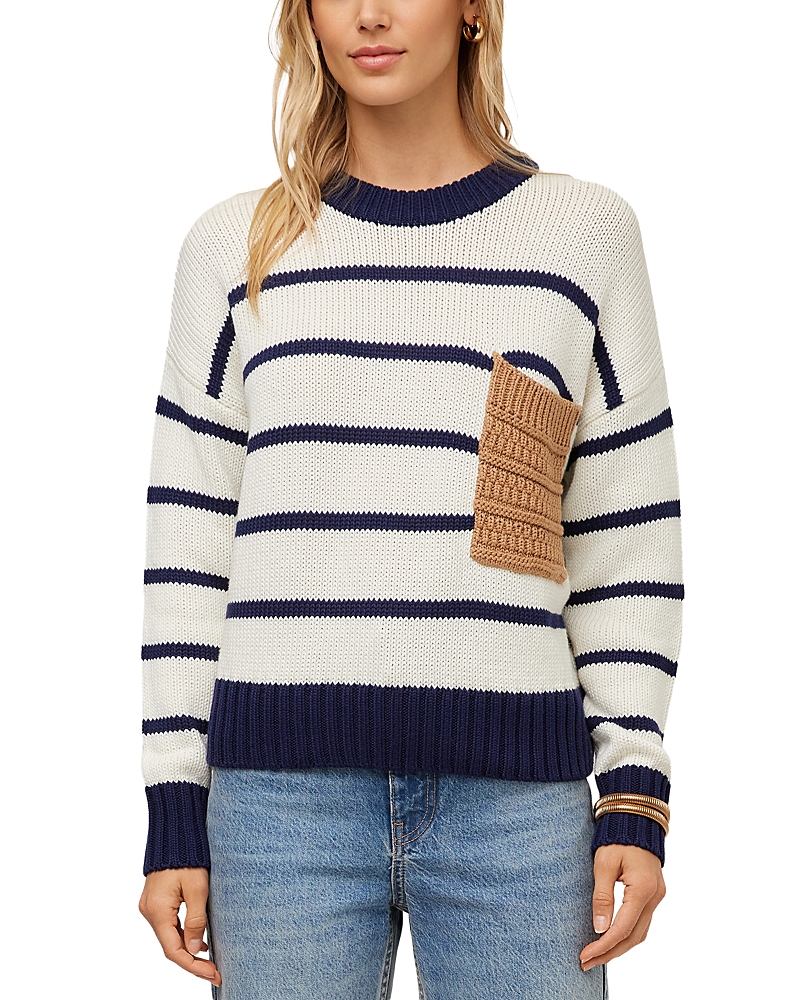 Fifteen Twenty Lucia Patch Pocket Crewneck Sweater