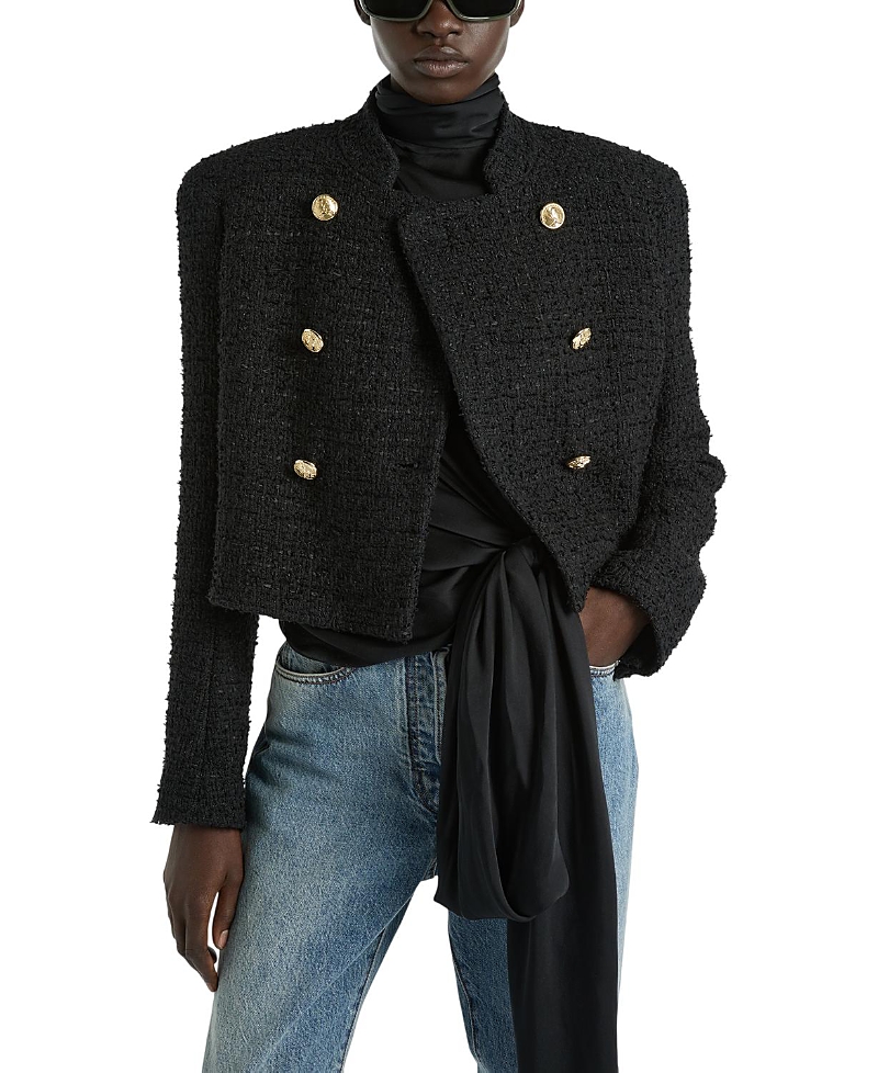 Balmain Tweed Officer Jacket