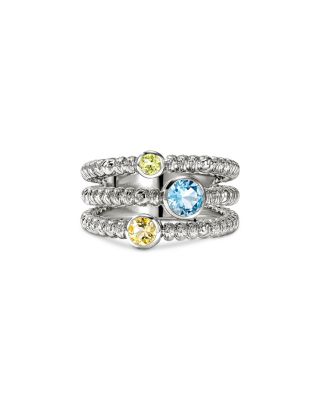 Sterling Silver Heishi Gemstone Ring