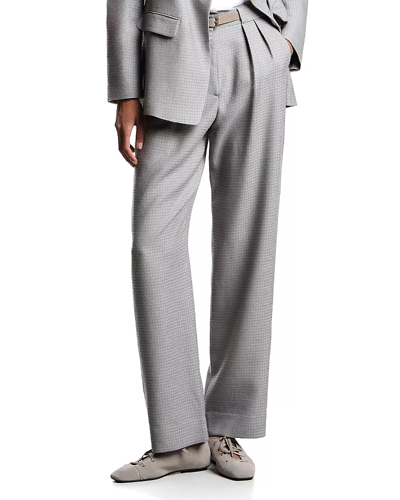 Emporio Armani Pied De Poule Checkered Trousers