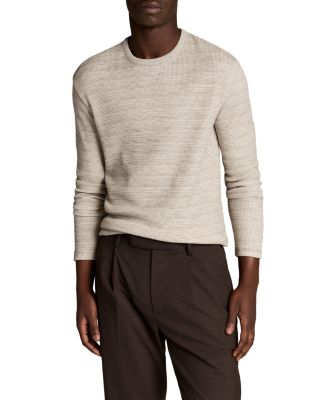 Space Dye Thermal Stripe Crewneck Shirt