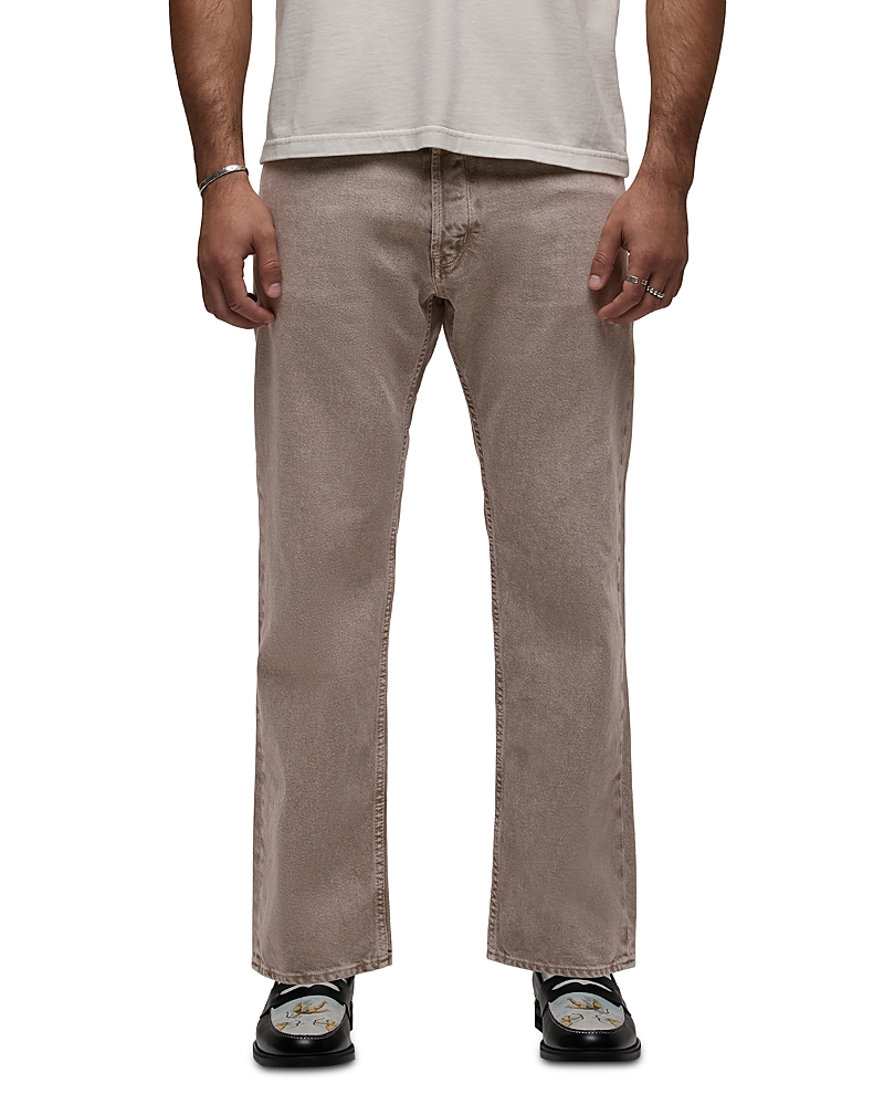Hudson Rylan Relaxed Straight Fit Cotton 30 Jeans in Distress Brindle