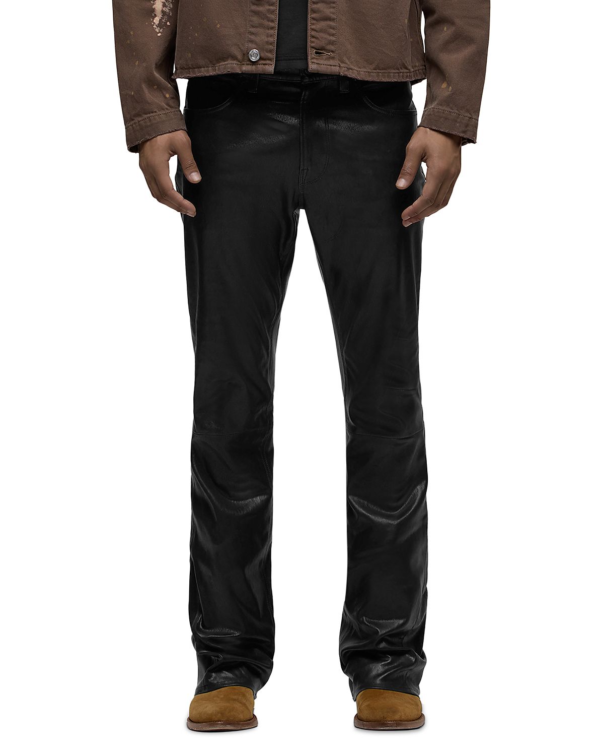Hudson Walker Kick Flare Leather 34 Pants