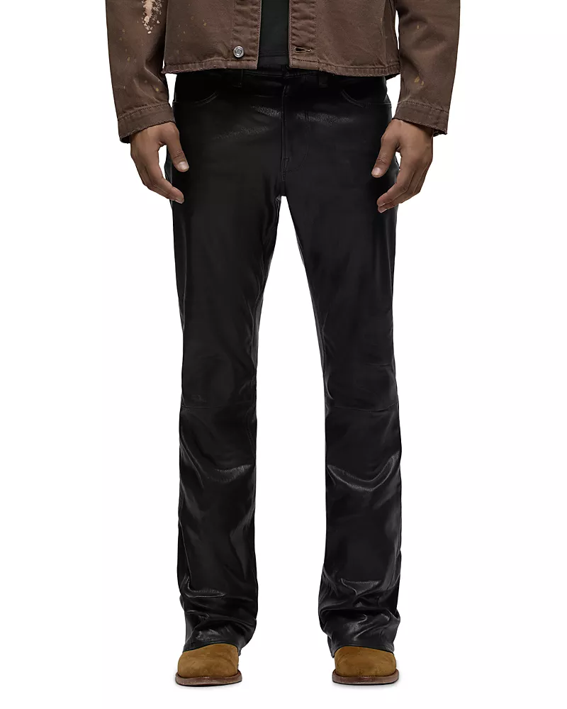 Hudson Walker Kick Flare Leather 34 Pants