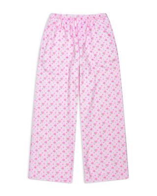 Girls' Pretty In Pink Printed Plush Pants - Little Kid, Big Kid