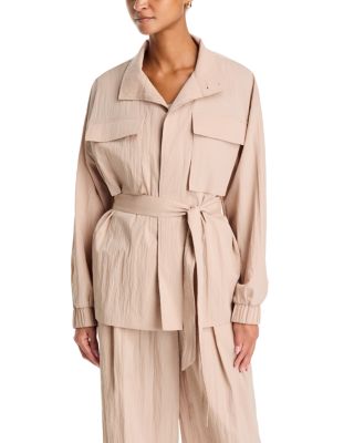 Voro Collared Tie Waist Jacket