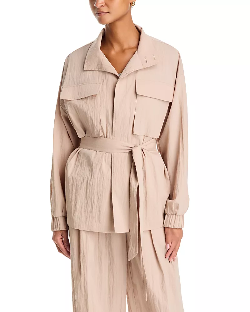 Aya Muse Voro Collared Tie Waist Jacket