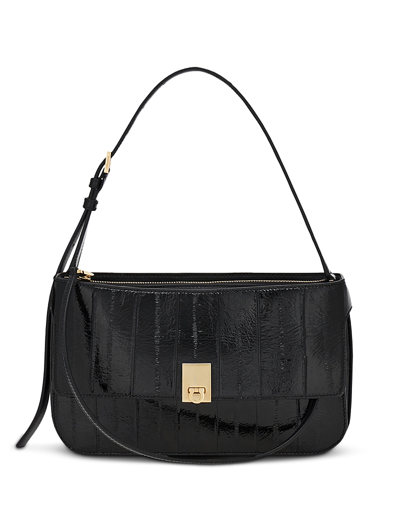 Ferragamo Cara Eel Leather Shoulder Bag
