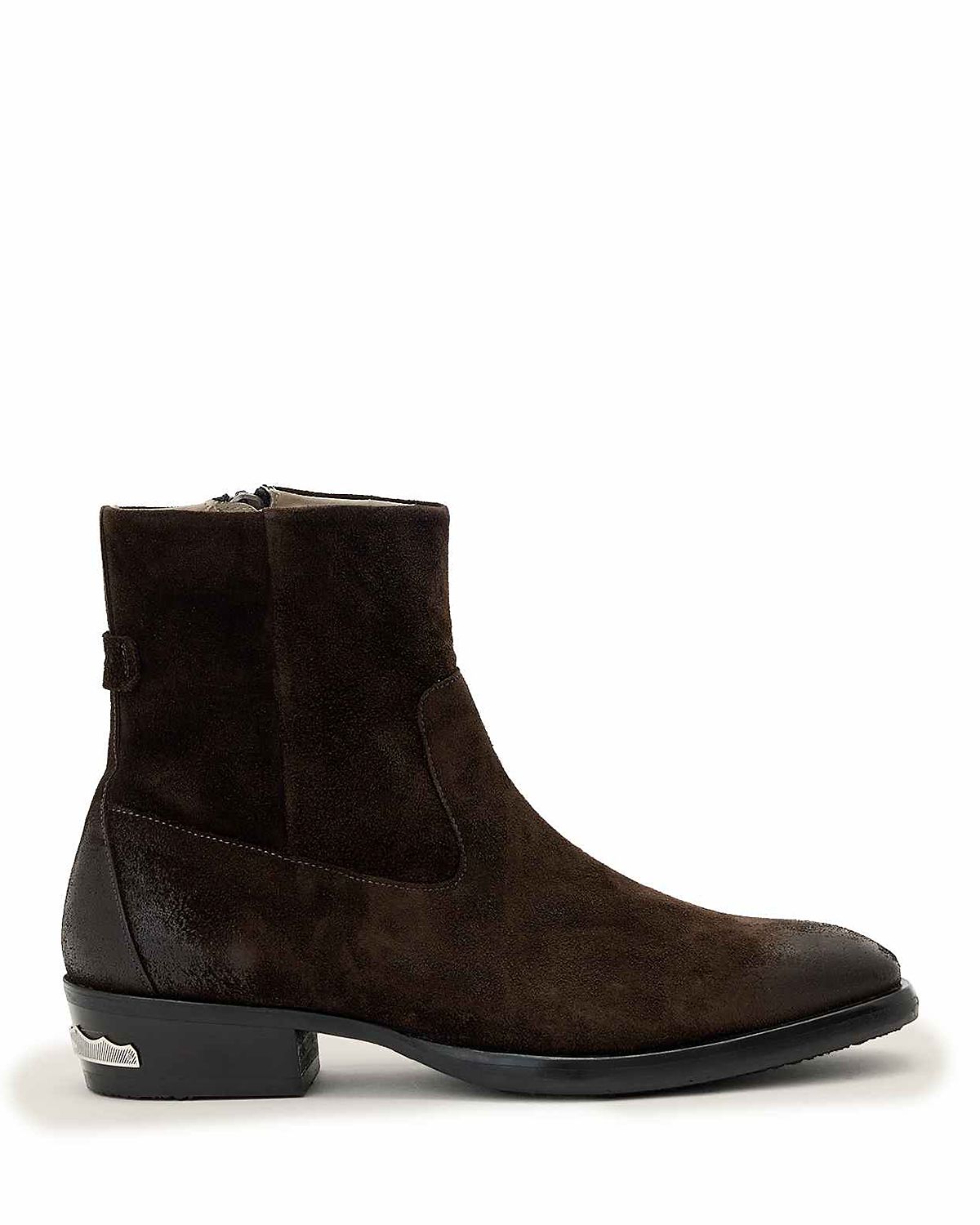 Allsaints Men's Basel Suede Zip Boots