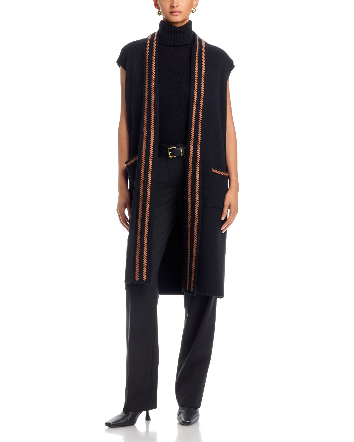 Open Front Long Cardigan Sweater