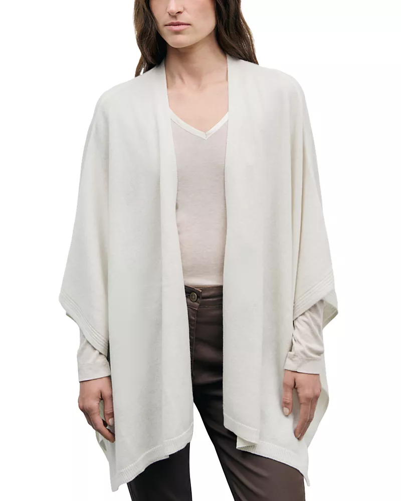 Gerard Darel Reya Cashmere Open Front Poncho