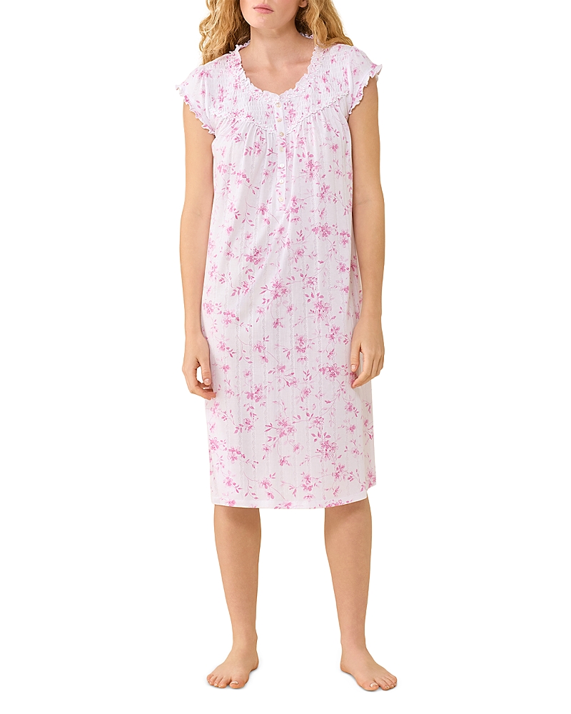 Eileen West Cap Sleeve Pointelle Knit Waltz Nightgown - Exclusive