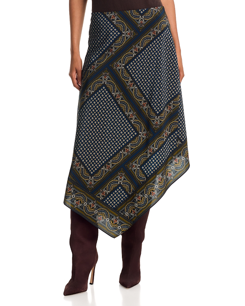 Veronica Beard Hartley Asymmetric Midi Skirt