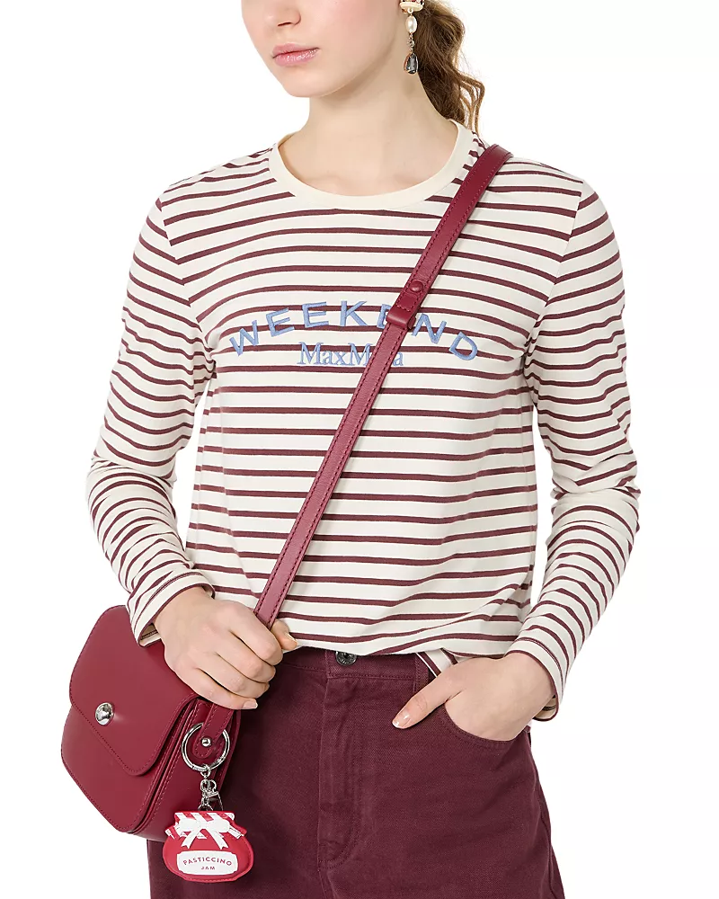 Weekend Max Mara Wkdcestino Cotton Stretch Stripe Top
