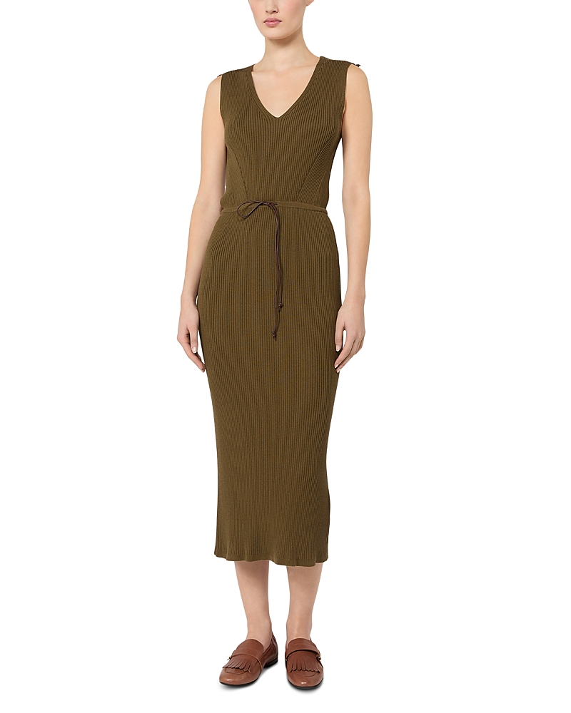 Max Mara Mxmfado Ribbed Knit Dress