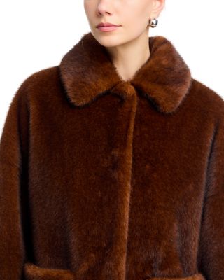 Melange Faux Fur Mink Jacket - thumbnail 6