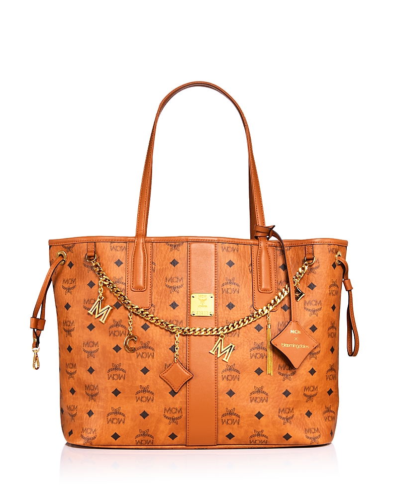 Mcm Liz Visetos Canvas Shopper Bag