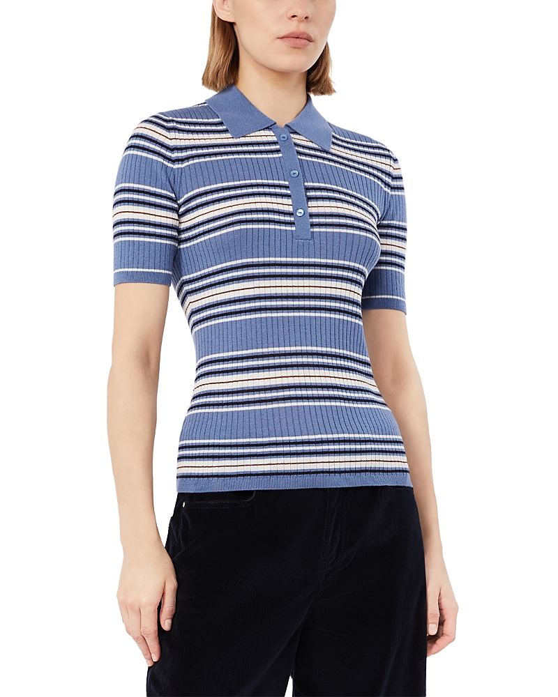 Max Mara Studio Msttallero Silk and Wool Polo Sweater