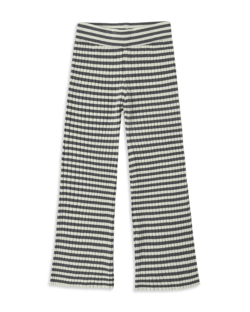 Rylee + Cru Girls' Midnight Striped Flare Rib Knit Pants - Little Kid, Big Kid