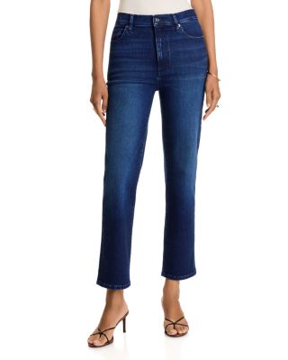 Le Sleek High Rise Straight Jeans in Ultraviolet