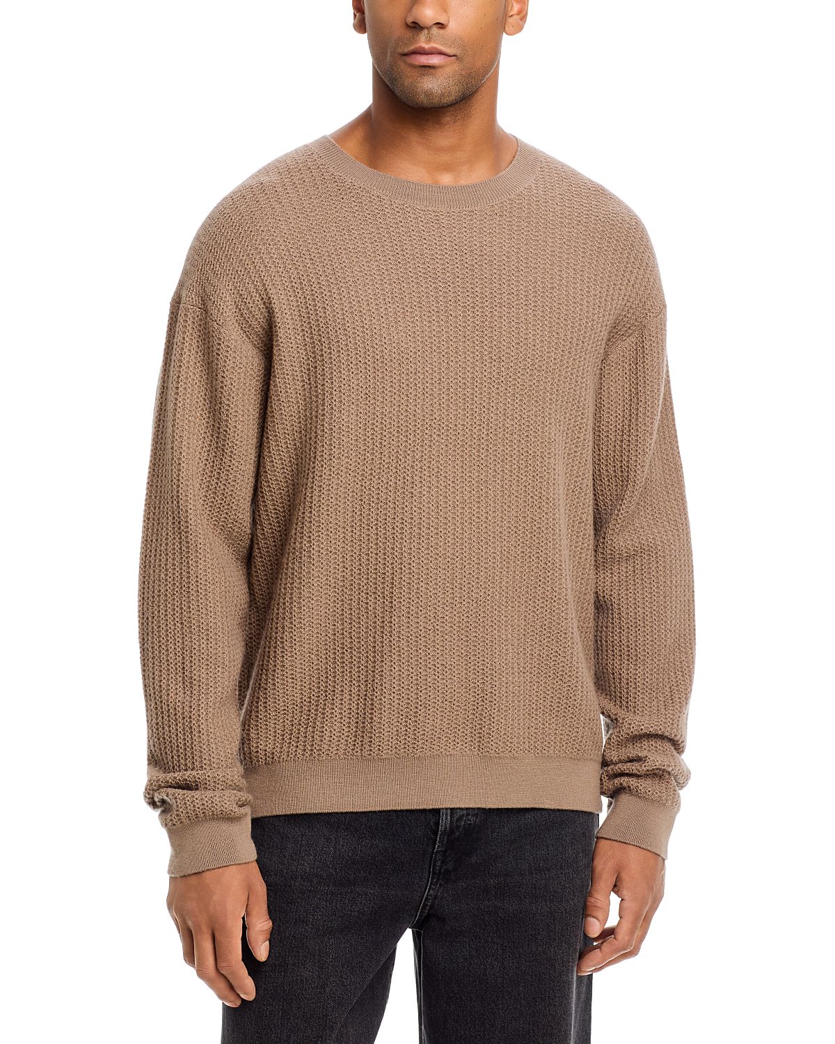 Frame Textured Wool Crewneck Sweater