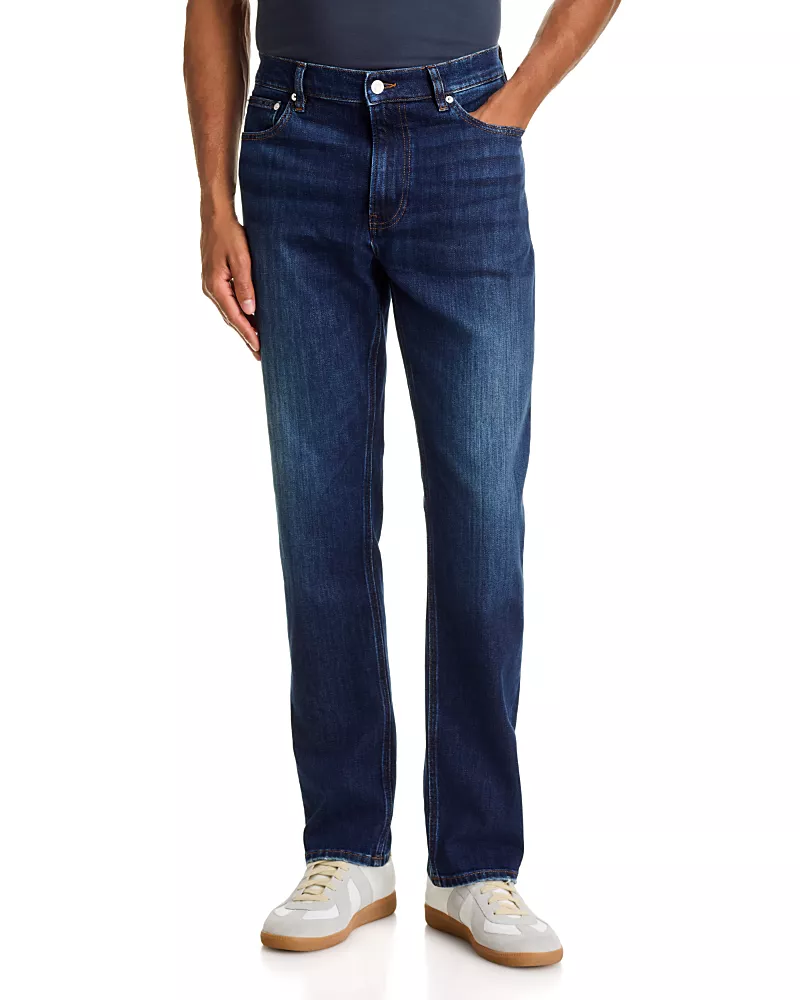 Frame Modern Straight Fit 32.5 Jeans in Freetown Blue