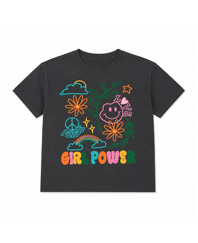 Prince Peter Collection Girls' Girl Power Crew Tee - Big Kid