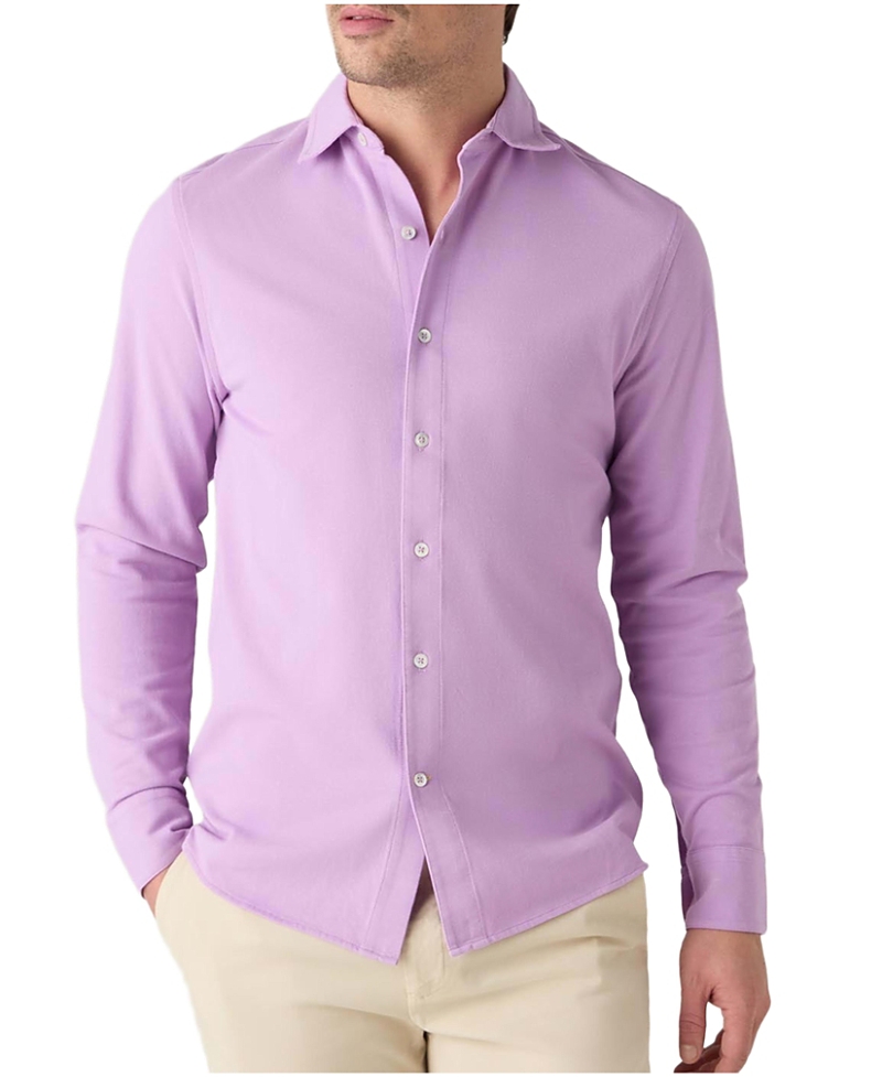 Robert Talbott Foster Long Sleeve Knit Shirt