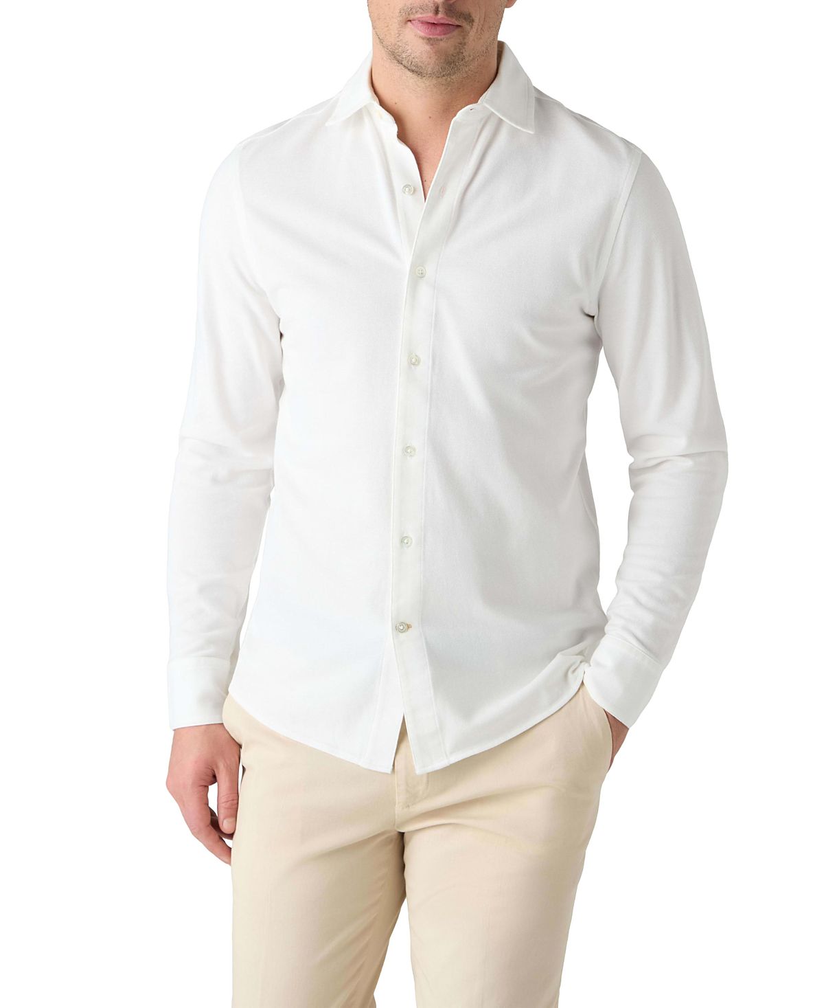 Robert Talbott Foster Long Sleeve Knit Shirt