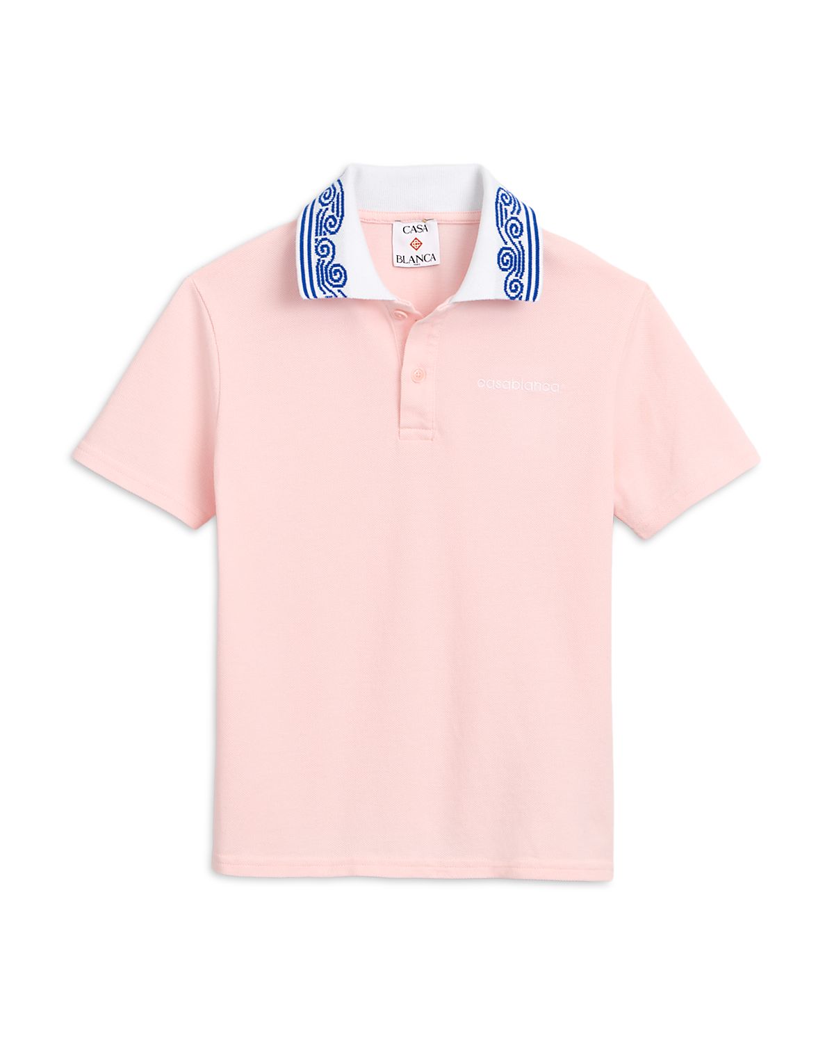 Casablanca Girls' Wave Collar Polo Shirt - Little Kid, Big Kid