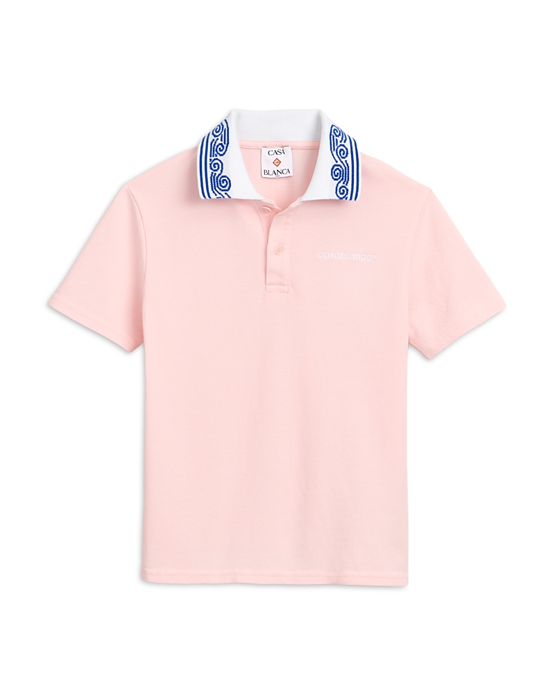 Casablanca Girls' Wave Collar Polo Shirt - Little Kid, Big Kid