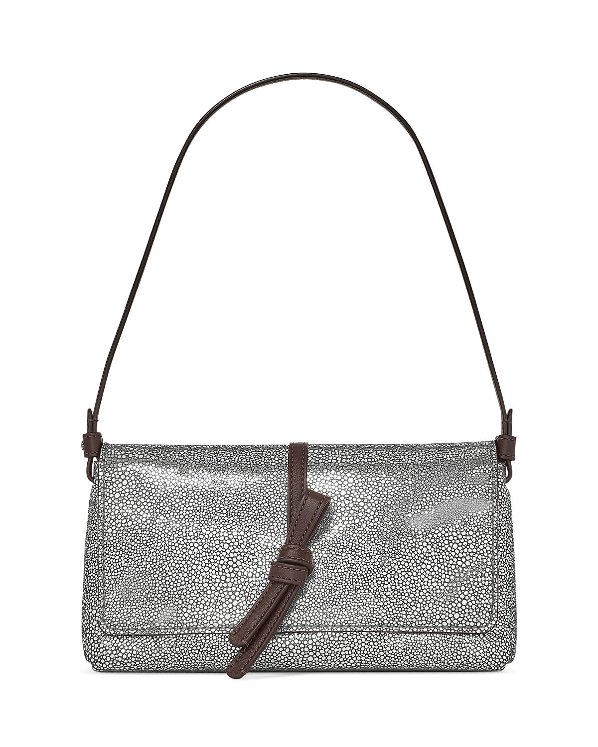 kate spade new york Loop Small Metallic Dot Suede Shoulder Bag