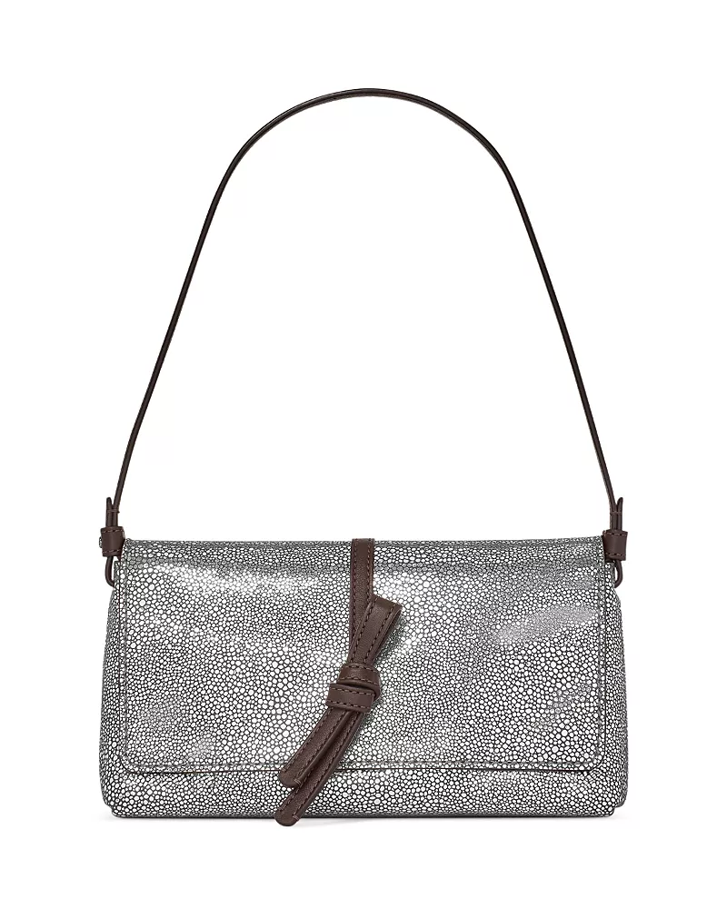 kate spade new york Loop Small Metallic Dot Suede Shoulder Bag