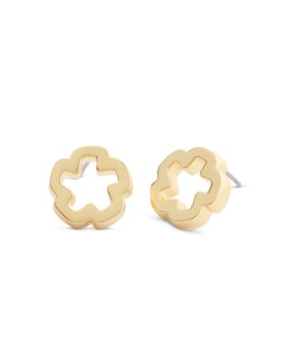 Signature Tea Rose Open Stud Earrings