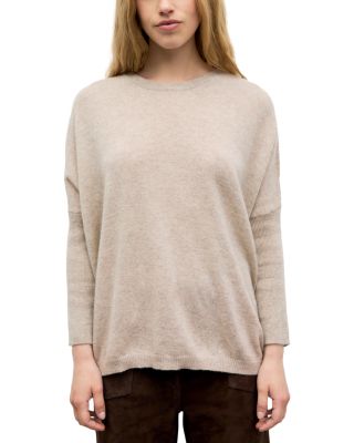 Reta Cashmere Ribbed Sleeve Sweater