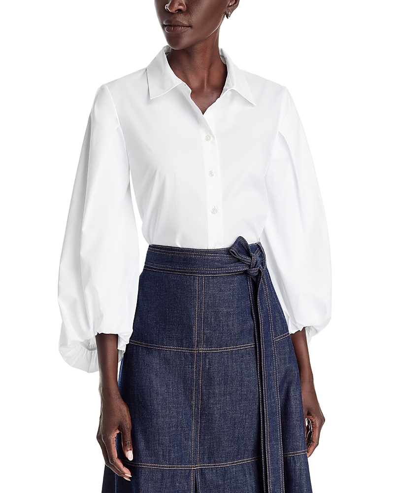 Tanya Taylor Marina Collared Cotton Top