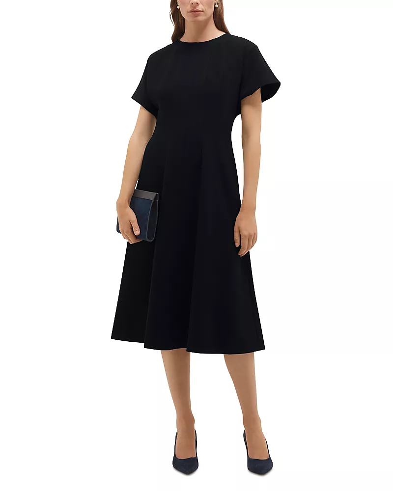 Hobbs London Melina Cap Sleeve Midi Dress