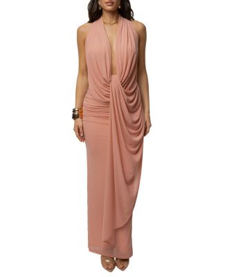 Alaina Plunge Maxi Dress