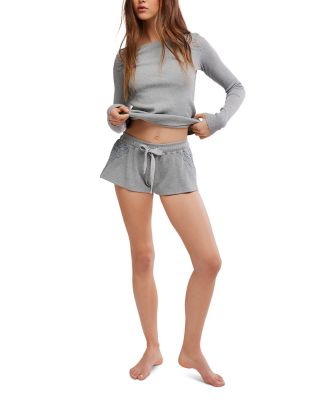 Made You Blush Lace Trim Top & Lace Trim Shorts