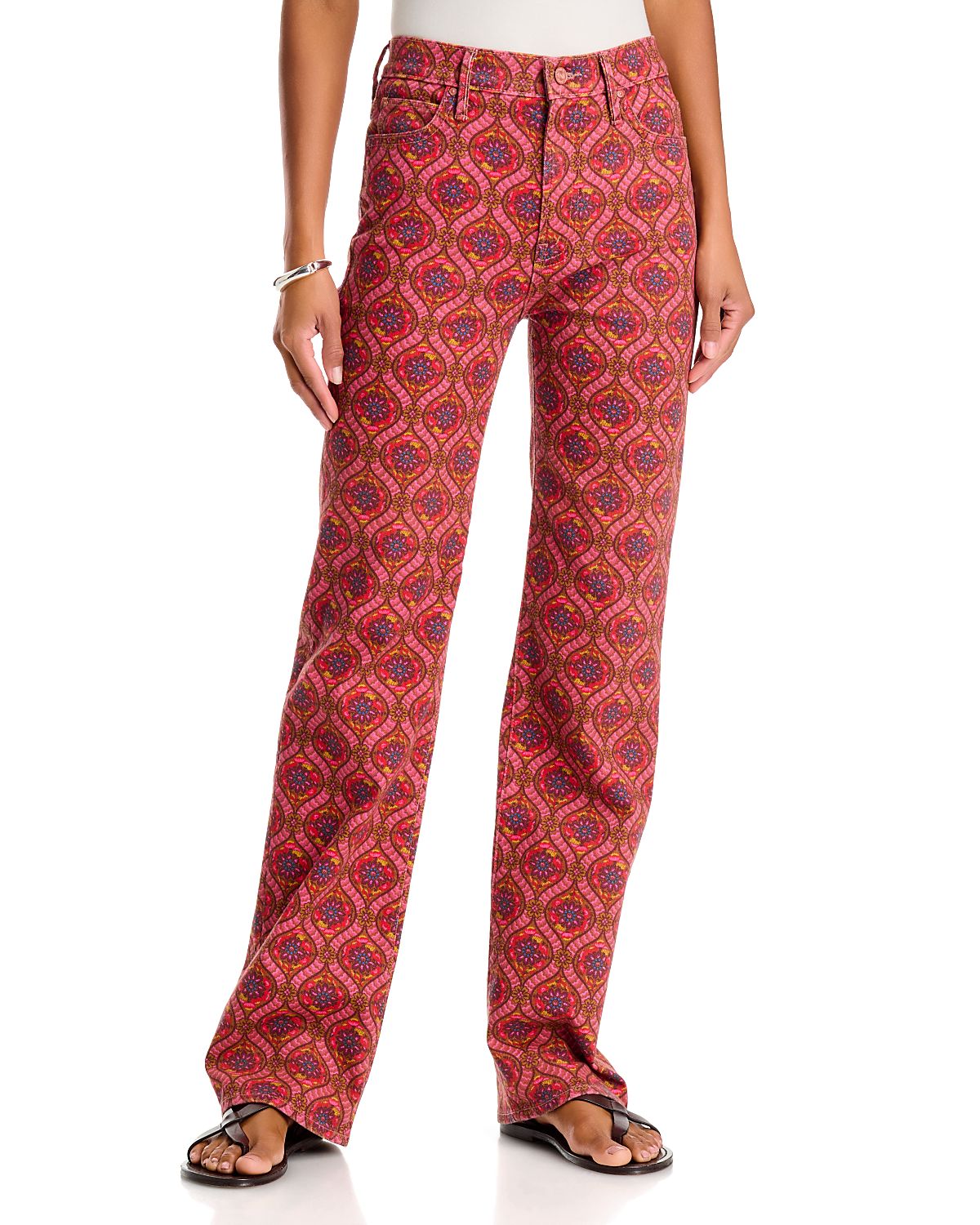 Mother The Kick It Printed Jeans
