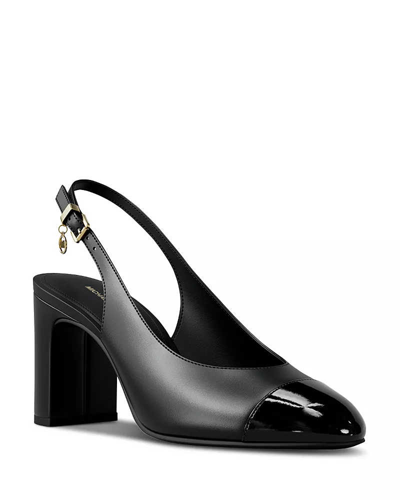 Michael Kors Women's Piper Leather Flex Slingback Pumps