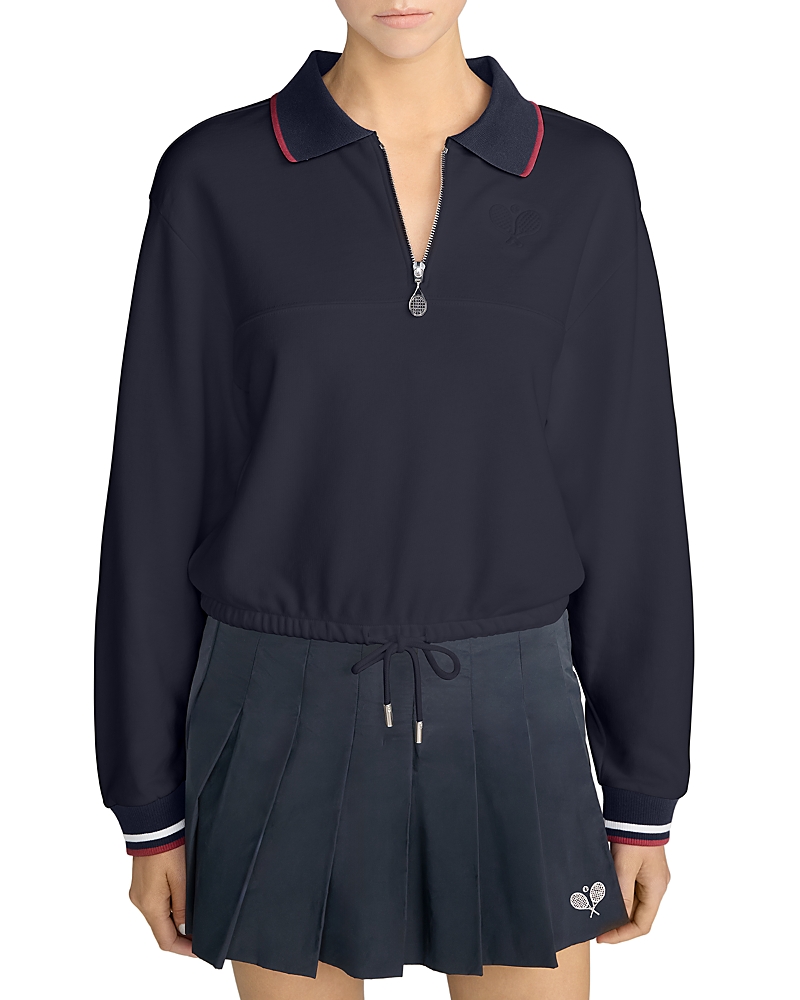 Frame The Tennis Quarter Zip Pullover Sweatshirt