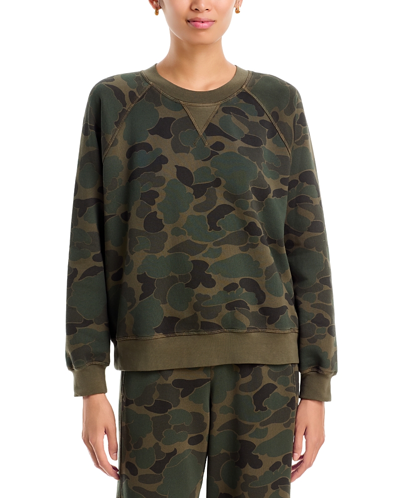 Xirena Marathon Cotton Blend Printed Sweatshirt