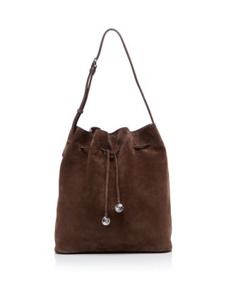 Charm Suede Bucket Bag