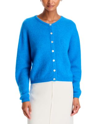 Round Neck Buttoned Ball Cardigan